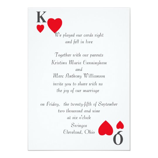 Kings & Queens Wedding Invitation