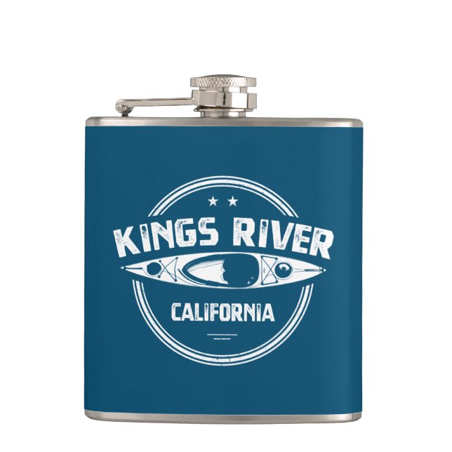 Kings River California Kayaking Flask (Front)