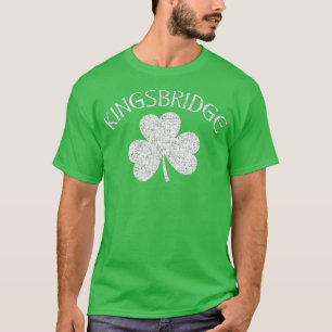 Kingsbridge Bronx NY Irish Shamrock Distressed T-Shirt