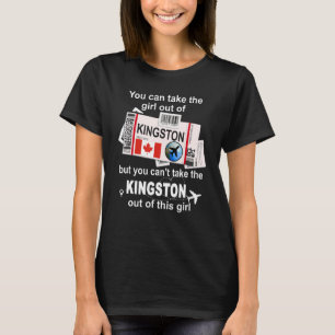 Kingston Boarding Pass  Kingston Girl  Kingston T-Shirt