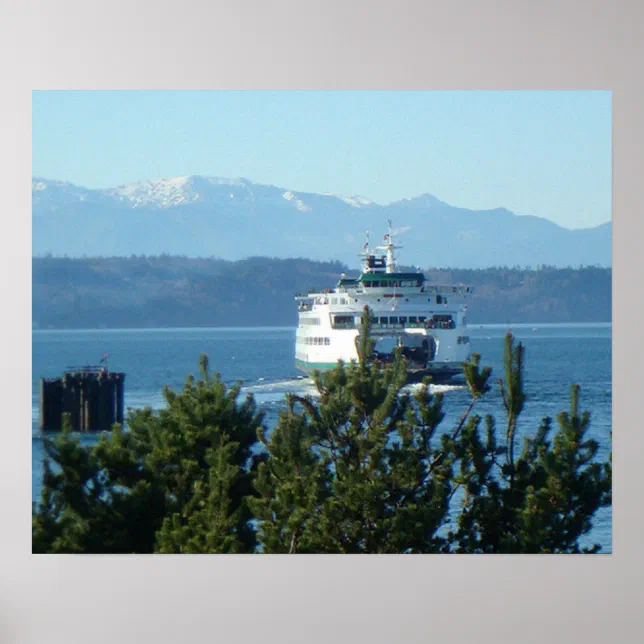 Kingston Ferry Leaving Poster Zazzle