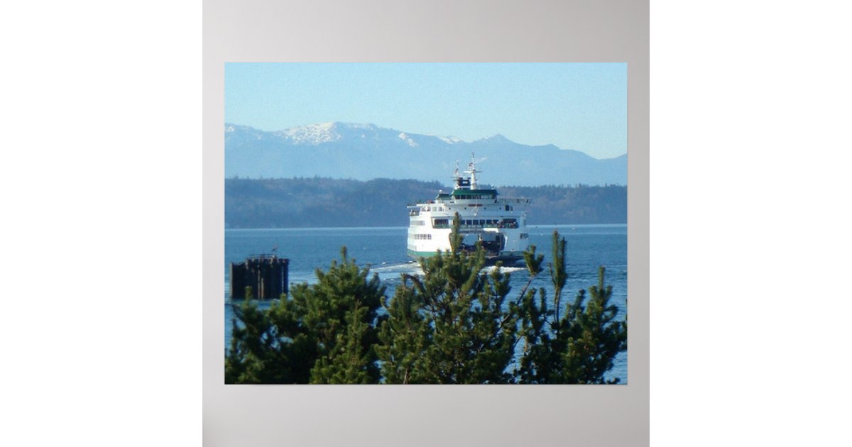 Kingston Ferry Leaving Poster Zazzle