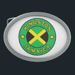 Kingston Jamaica Belt Buckle<br><div class="desc">Kingston Jamaica</div>