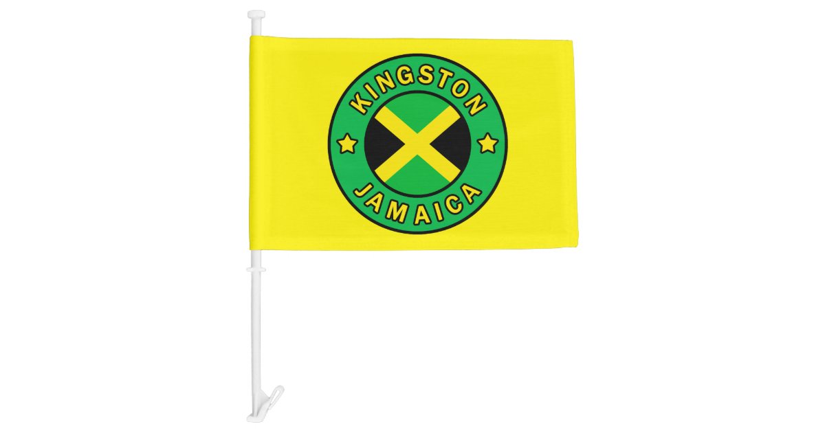 Kingston Jamaica Car Flag Zazzle