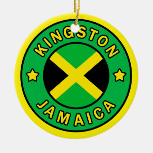 Kingston Jamaica Ceramic Ornament