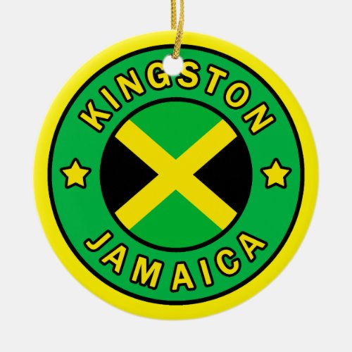 Kingston Jamaica Ceramic Ornament
