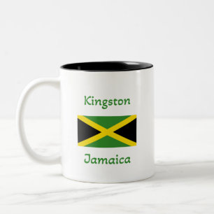 Kingston Jamaica – Jamaican Flag  Coffee Mug