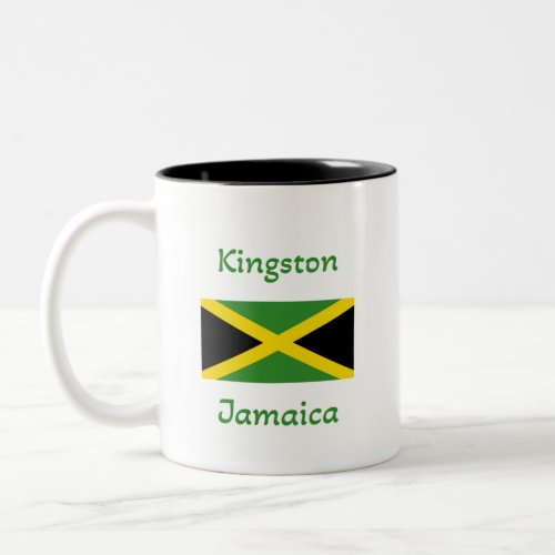 Kingston Jamaica  Jamaican Flag  Coffee Mug