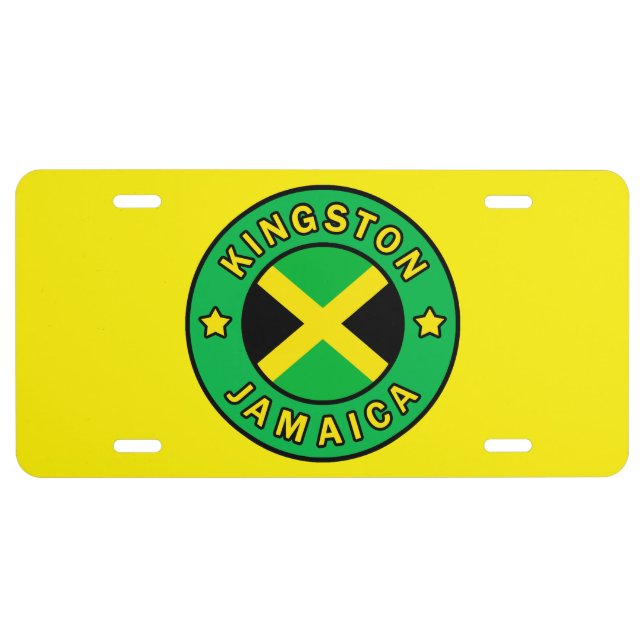 Kingston Jamaica License Plate (Front)
