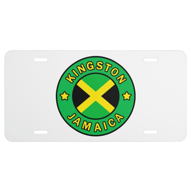 Kingston Jamaica License Plate (Front)