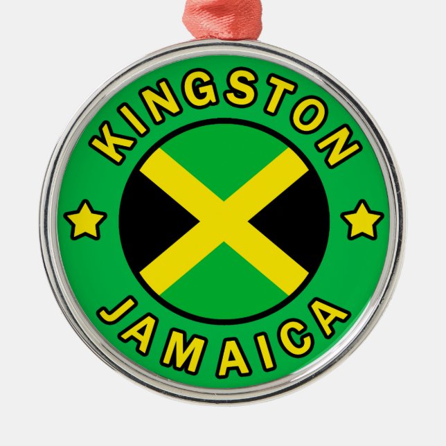 Kingston Jamaica Metal Ornament (Front)