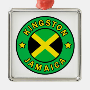 Kingston Jamaica Metal Ornament