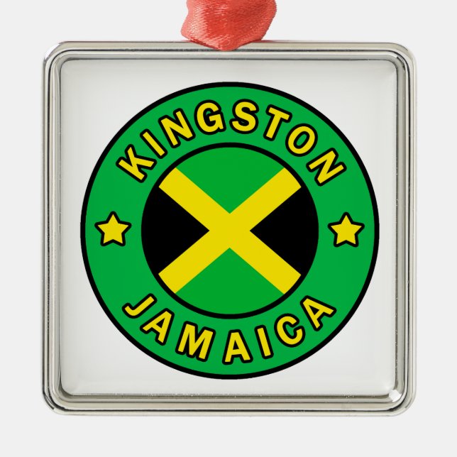Kingston Jamaica Metal Ornament (Front)