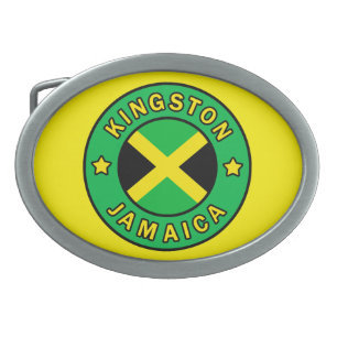 Kingston Jamaica Oval Belt Buckle