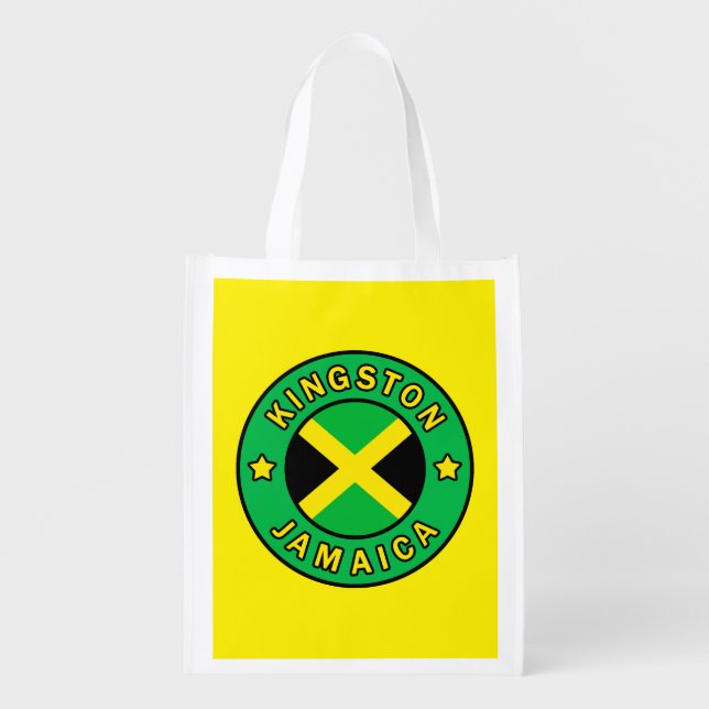 Kingston Jamaica Reusable Grocery Bag (Front)