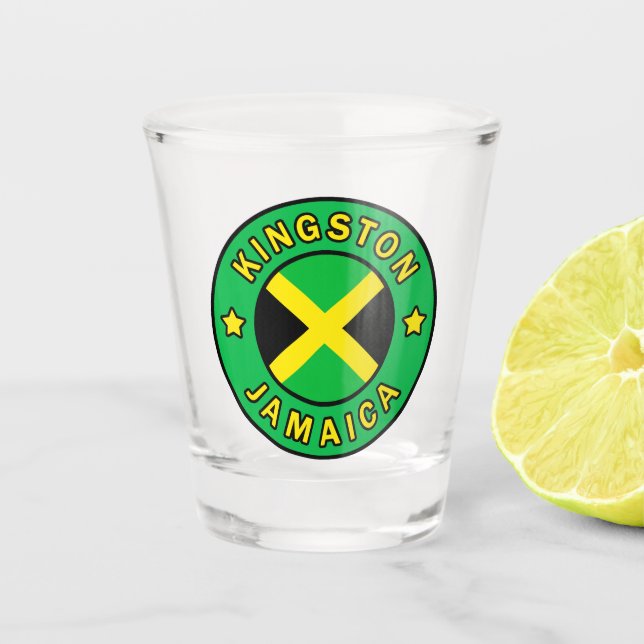 Kingston Jamaica Shot Glass (Front)
