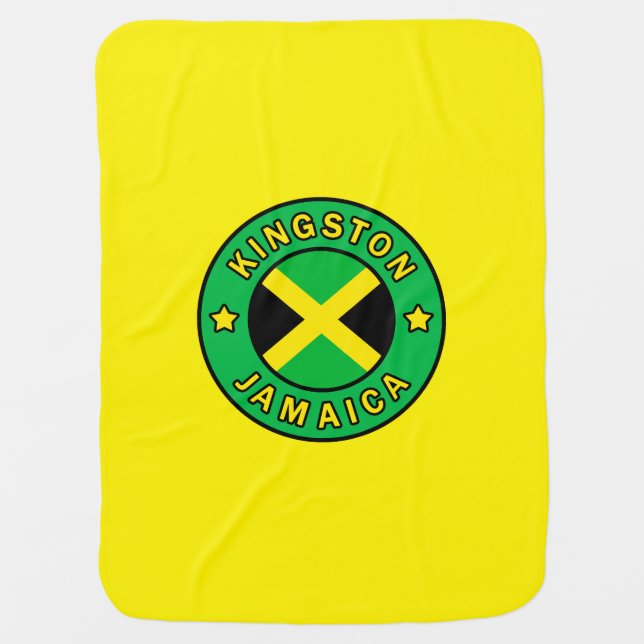 Kingston Jamaica Swaddle Blanket (Front)