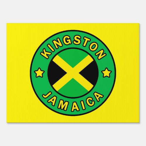 Kingston Jamaica Yard Sign