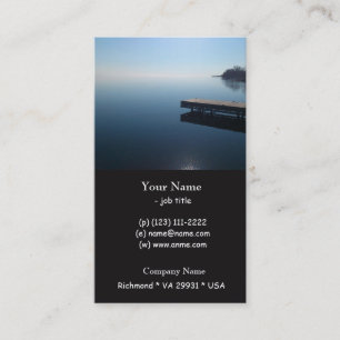 Kingston lake,Ontario. Beautiful photo of lake Business Card
