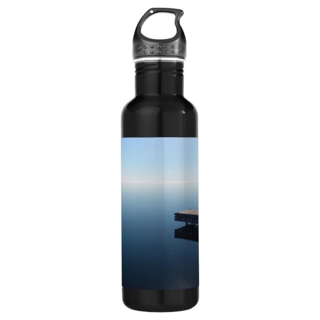Kingston lake,Ontario.  Beautiful photo of lake... Water Bottle (Front)