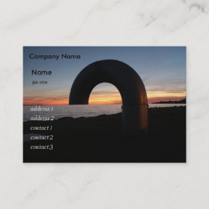 Kingston lake,Ontario sunset. Business Card