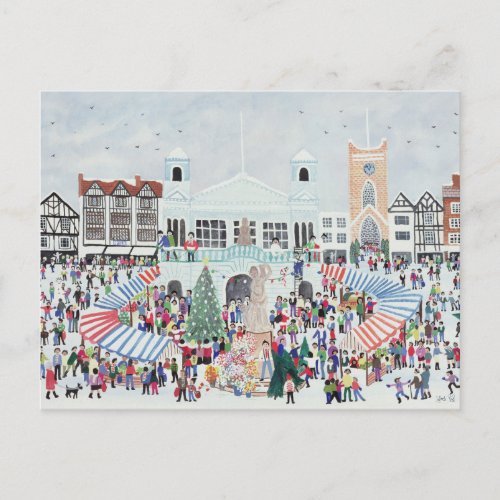 Kingston Market Surrey Postcard