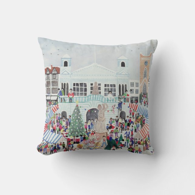 Kingston Market Surrey Throw Pillow (Front)