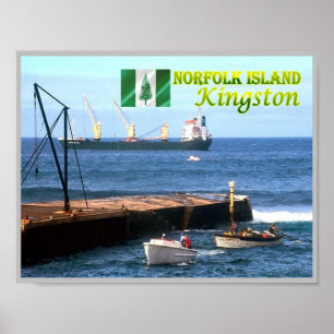 Kingston - Norfolk Island - Sea View - Poster