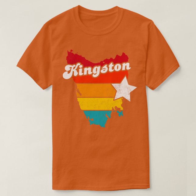 Kingston Tasmania Vintage Distressed Souvenir 2 T-Shirt (Design Front)