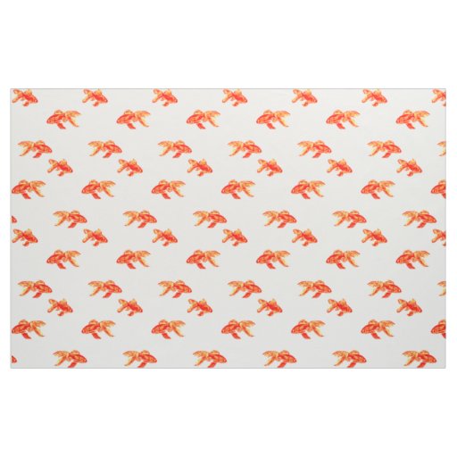 kingyo red and yellow fabric