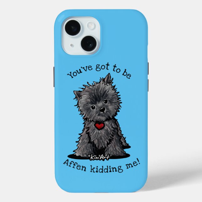 KiniArt Affenpinscher Case-Mate iPhone Case (Back)