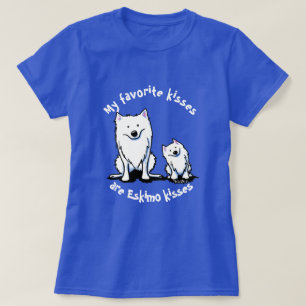 KiniArt American Eskimo Kisses T-Shirt