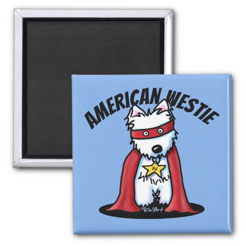 KiniArt American Westie Magnet