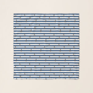 KiniArt Anchors Nautical Scarf