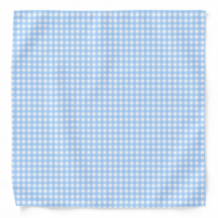 KiniArt Baby Blue Gingham Bandana