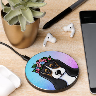 KiniArt Basset Hound Wireless Charger