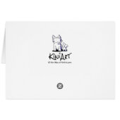 KiniArt Beach Blanket Westie (Back Horizontal)