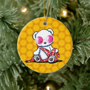 KiniArt Bear Ceramic Ornament