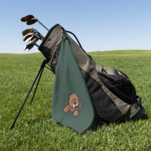 KiniArt Beaver Golf Towel