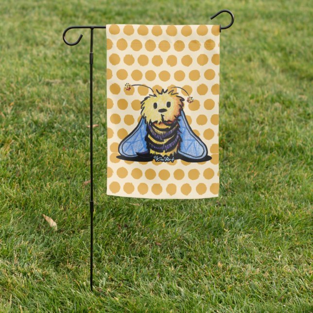 KiniArt Bee Secrets Garden Flag (In SItu)