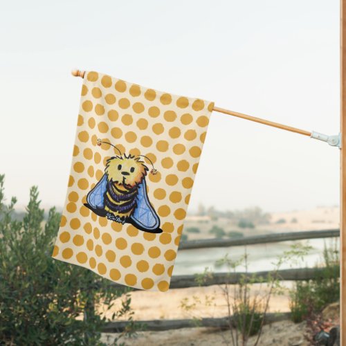 KiniArt Bee Secrets House Flag