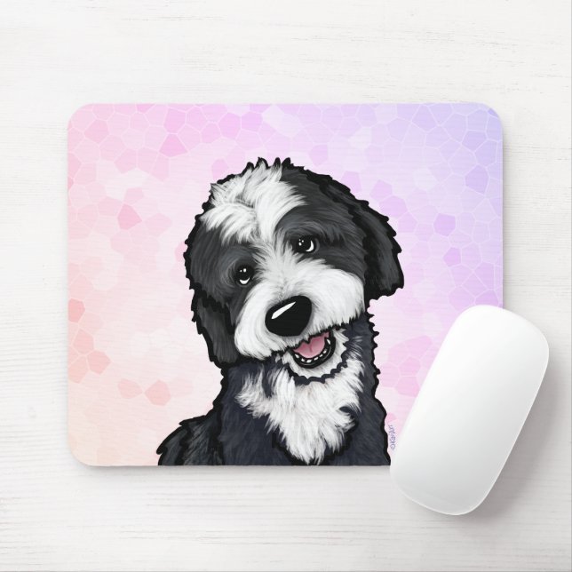KiniArt Bernadoodle Mousepad  (With Mouse)