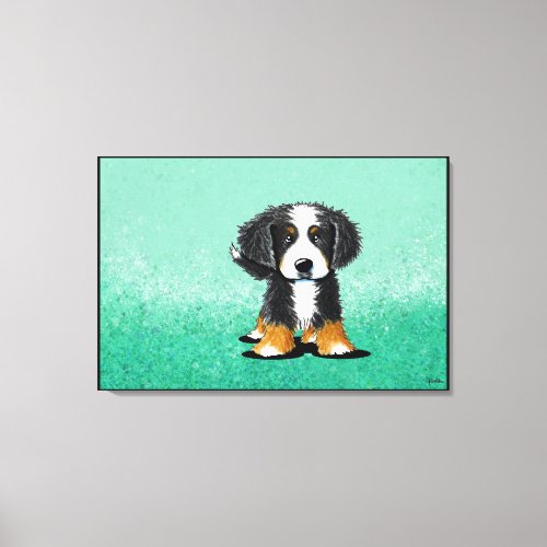 KiniArt Bernese Mountain Dog Canvas Print