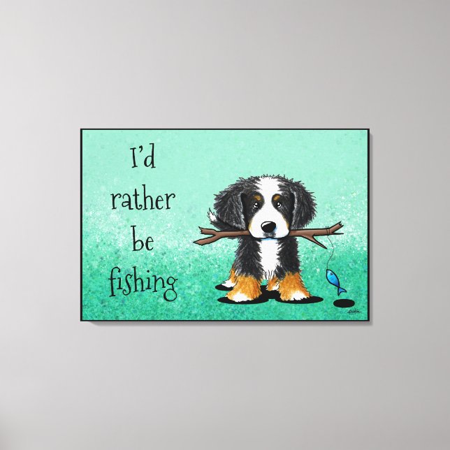 KiniArt Bernese Mountain Dog Canvas Print (Front)