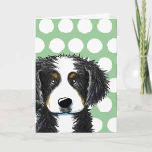 KiniArt Bernese Mountain Dog Greeting Card
