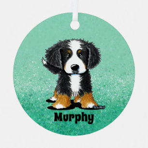 KiniArt Bernese Mountain Dog Metal Ornament