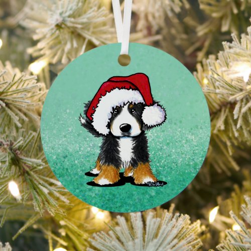 KiniArt Bernese Mountain Dog Metal Ornament