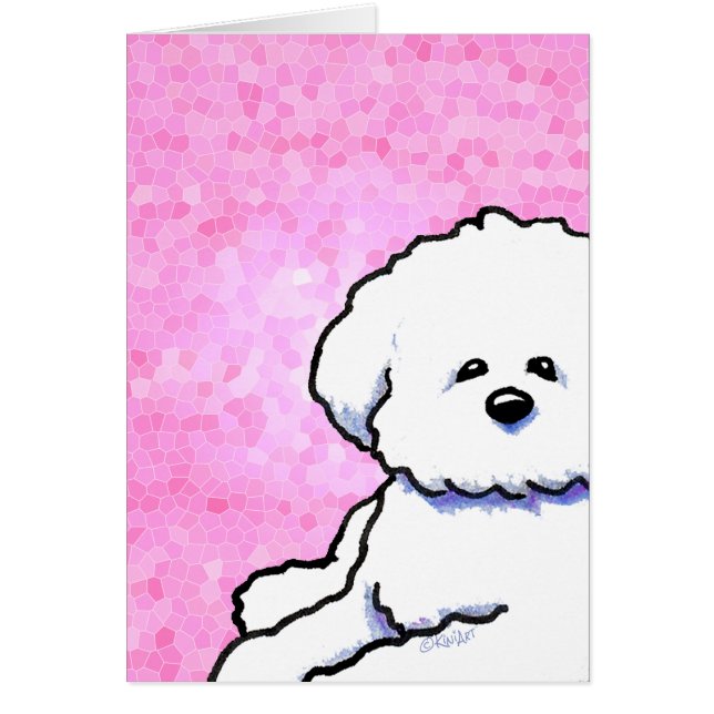 KiniArt Bichon Frise Card (Front)