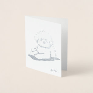 KiniArt Bichon Frise Foil Card