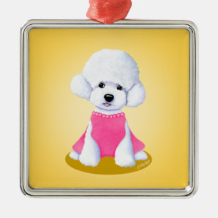 KiniArt Bichon Frise Metal Ornament